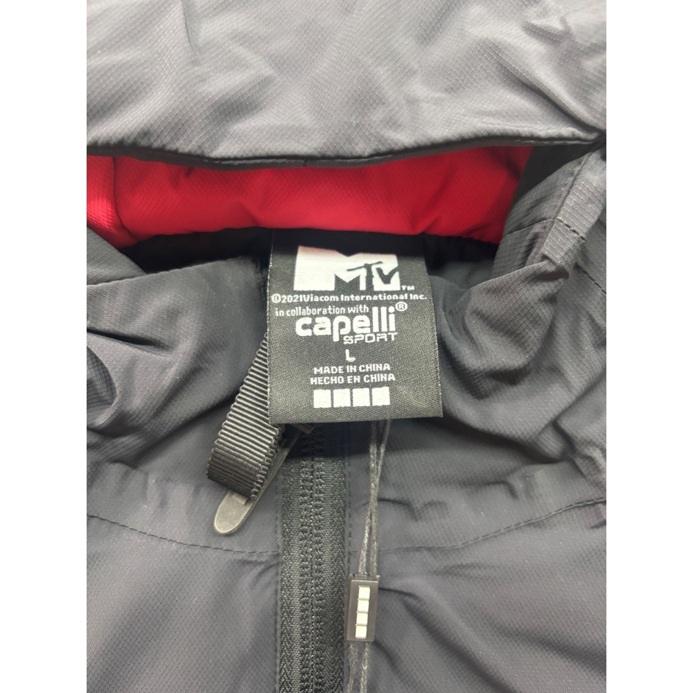 MTV Women's L Track Jacket, Turn It on‎ Hooded Athletic Full Zip Running Workout - Picture 7 of 8